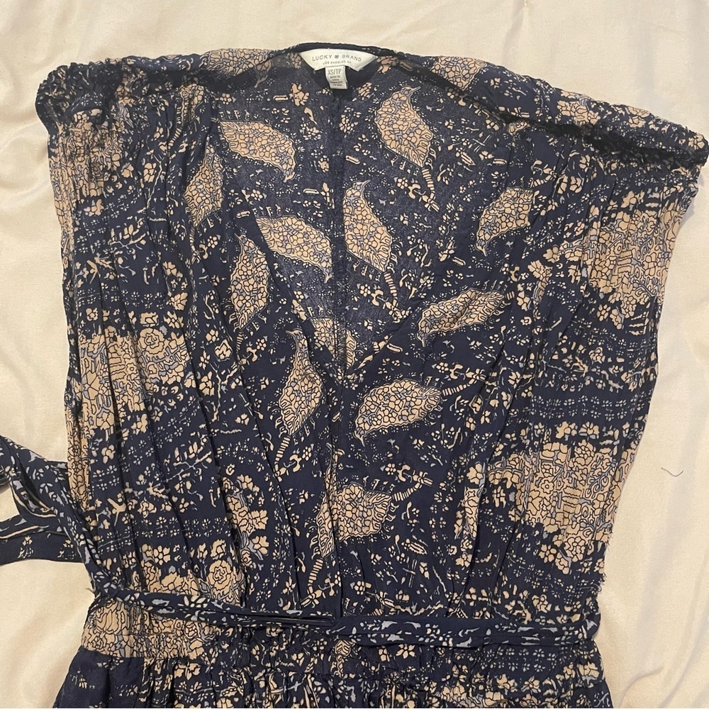 Lucky Brand Maxi Blue Women's Dress Size XS - Picture 7 of 9